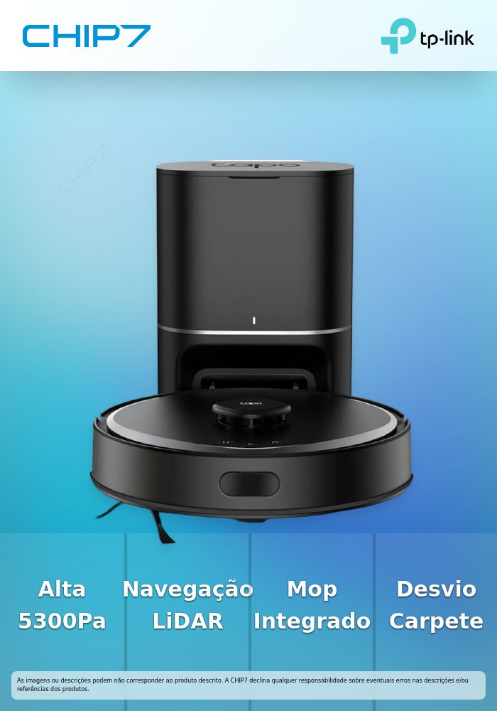Robot Vacuum Cleaner 5300Pa Hyper Suction Robot Vacuum & Mop.LiDAR+IMU Dual Navigation System. Carpet Avoidance.» válido até nova comunicação