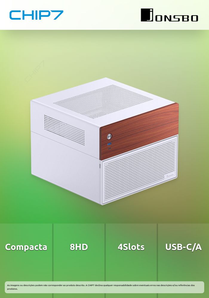 Caixa Mini-ITX Jonsbo N4 Branco