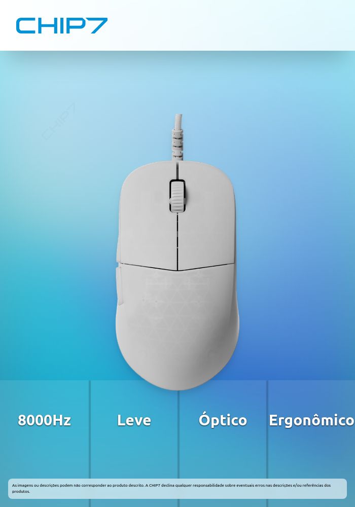 Rato Gaming Endgame Gear XM2 8k Gaming Mouse - White Frost