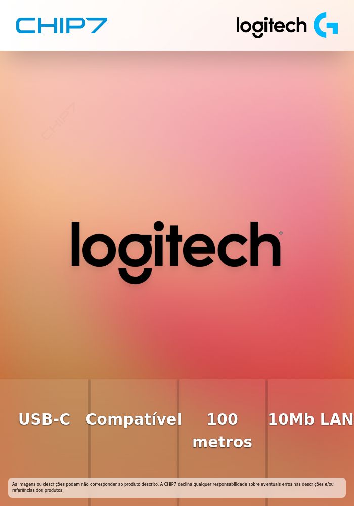 Logitech Extend - Extensor de áudio / vídeo - USB-C, 10Mb LAN - durante CAT 5e/6 - até 100 m
