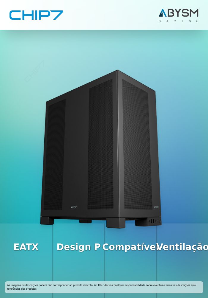 ABYSM GAMING CAIXA EATX AI PRO 100 WORSTATION BLACK