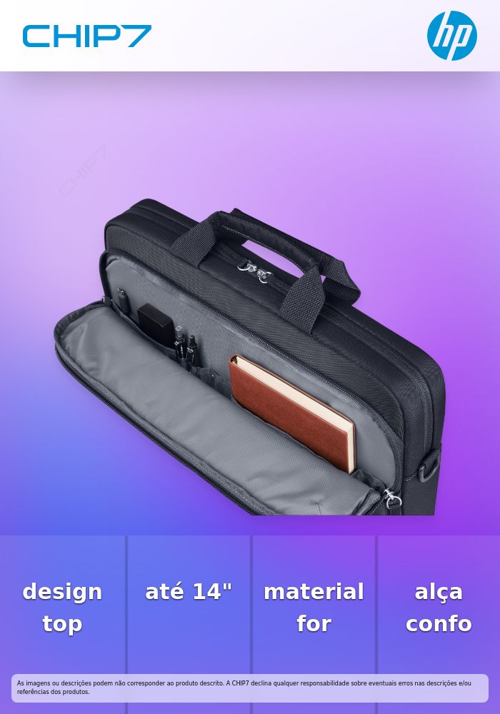 Mala para portátil HP Everyday (14 pol.) - Odisseia cinzenta
