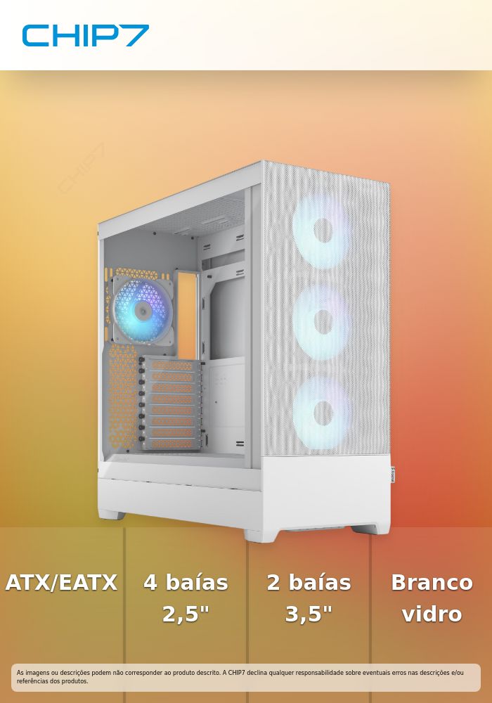 Caixa E-ATX Fractal Design Pop XL Air RGB White TG Clear Tint