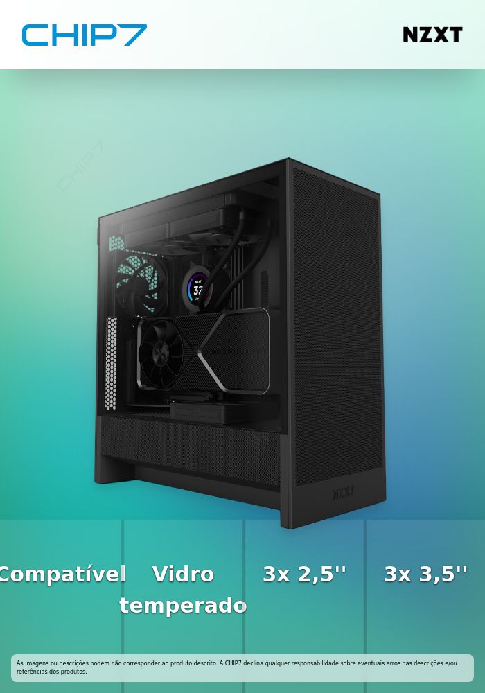 Caixa ATX NZXT H5 Flow Compact Preta