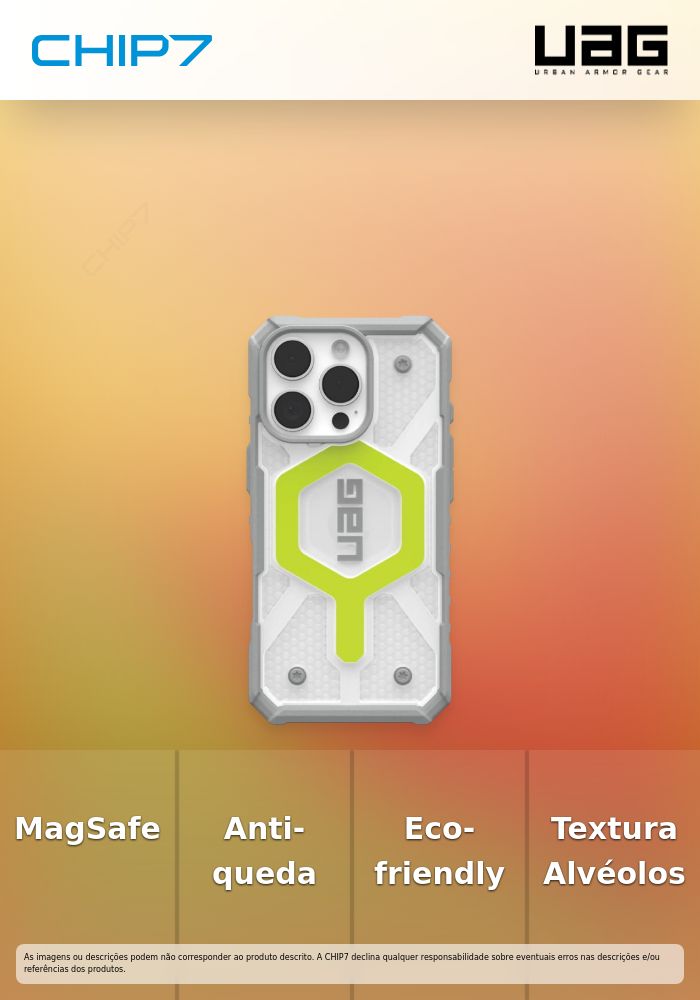 UAG - Pathfinder Clear Magsafe iPhone 16 Pro (act neon)
