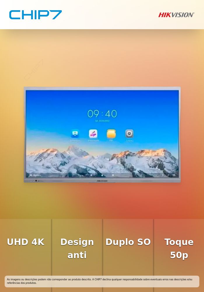 HIKVISION PAINEL INTERATIVO 65 