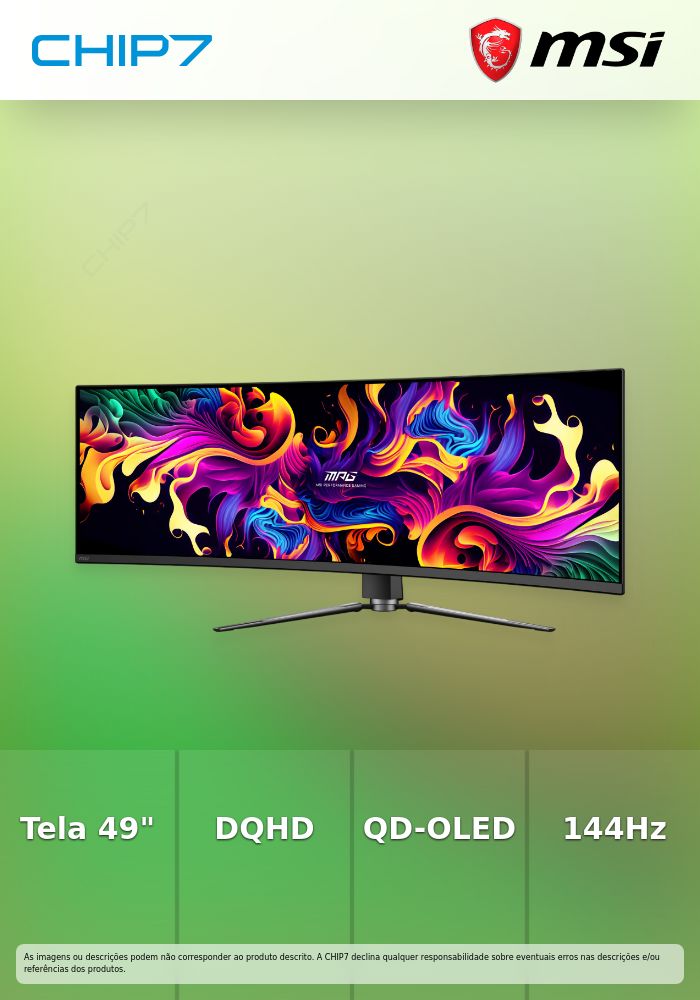 Monitor Curvo MSI MPG 491CQP QD-OLED 49