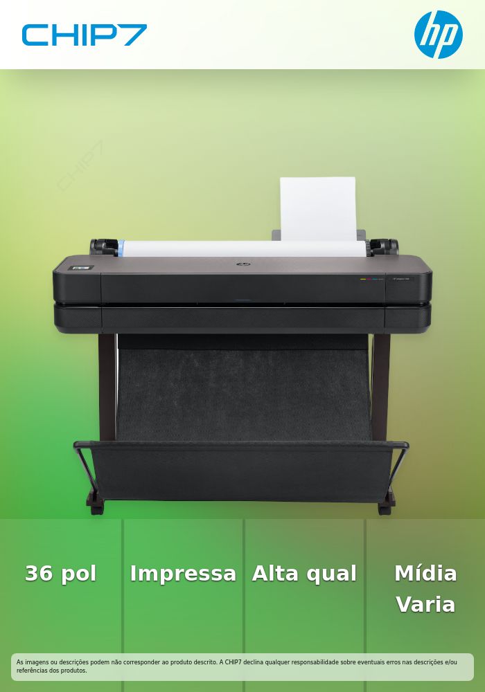 DesignJet T630 36-in Printer  - preço válido p/ unidades faturadas até 10 de janeiro de 2025