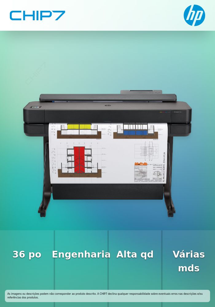 DesignJet T650 36-in Printer  - preço válido p/ unidades faturadas até 10 de janeiro de 2025