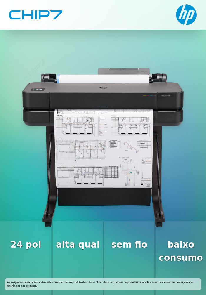 DesignJet T630 24-in Printer  - preço válido p/ unidades faturadas até 10 de janeiro de 2025