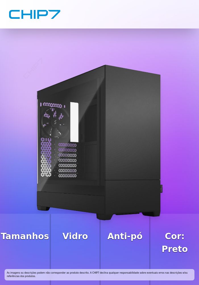 Caixa ATX Fractal Design Pop Silent Black TG Clear Tint