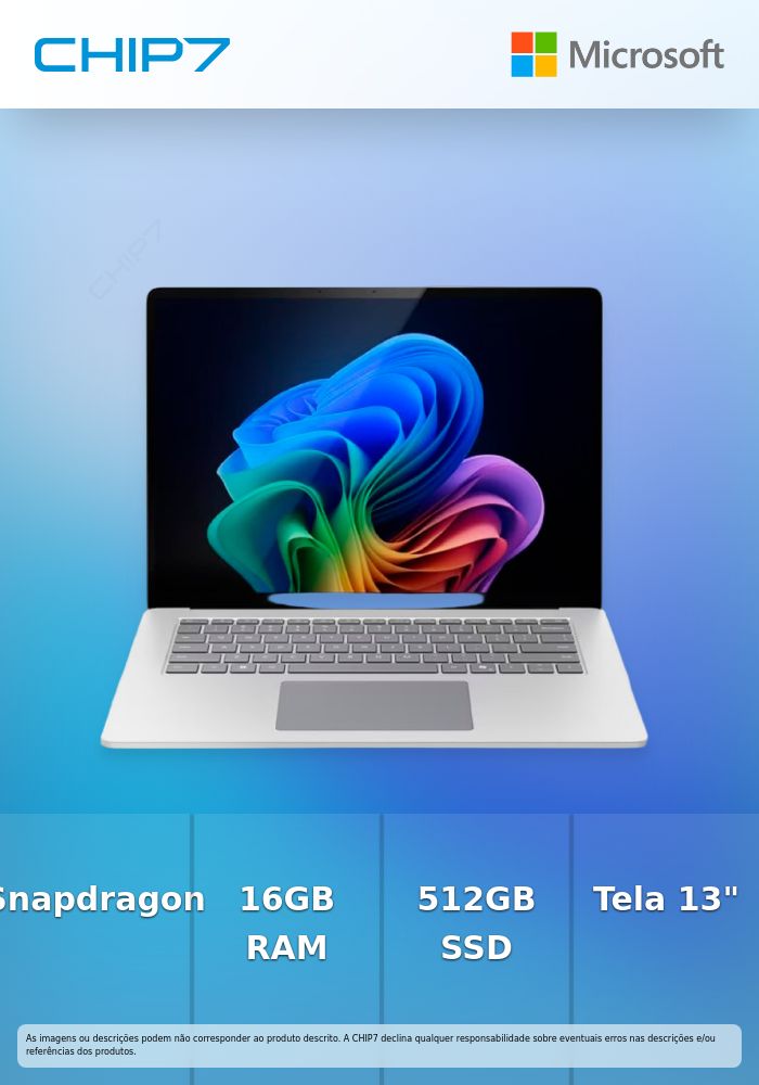 MST SURFACE LAPTOP 7 SNAPDRAGON X PLUS 16GB 512GB 13
