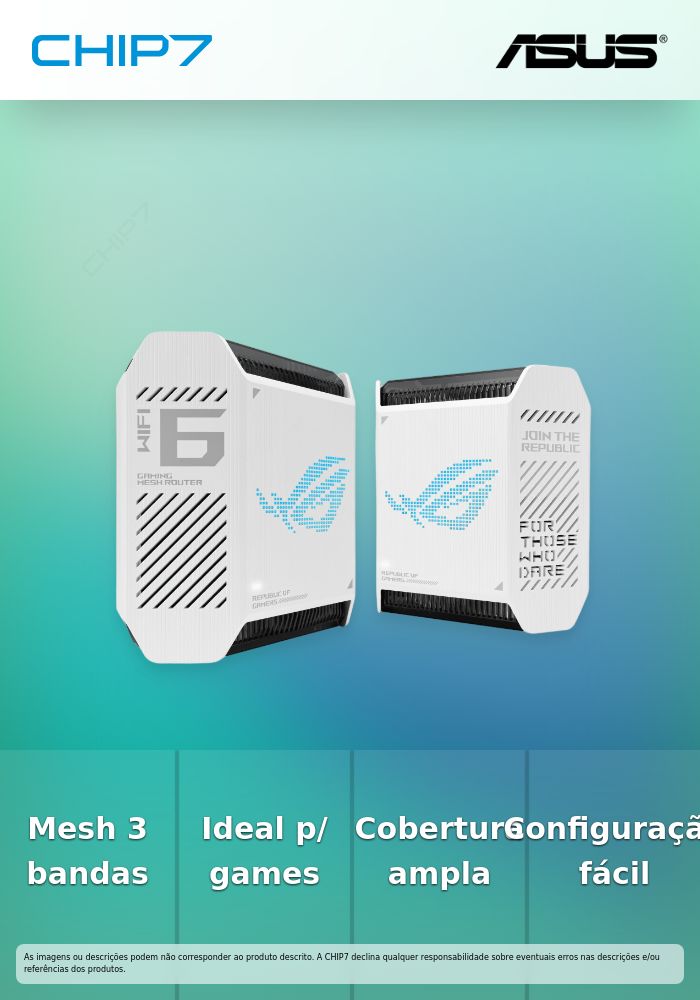 ASUS GT6 (2PK) - WH TRI-BAND GIGABIT GAMING MESH SYSTEM