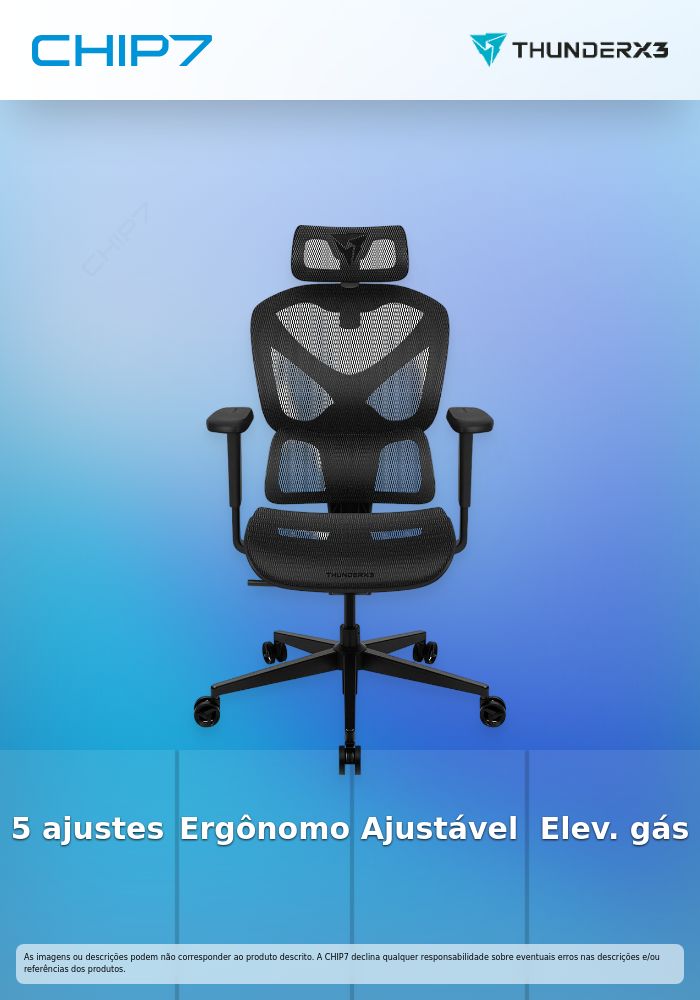 Cadeira Gaming Ergonomica ThunderX3 YTC - Mesh Black