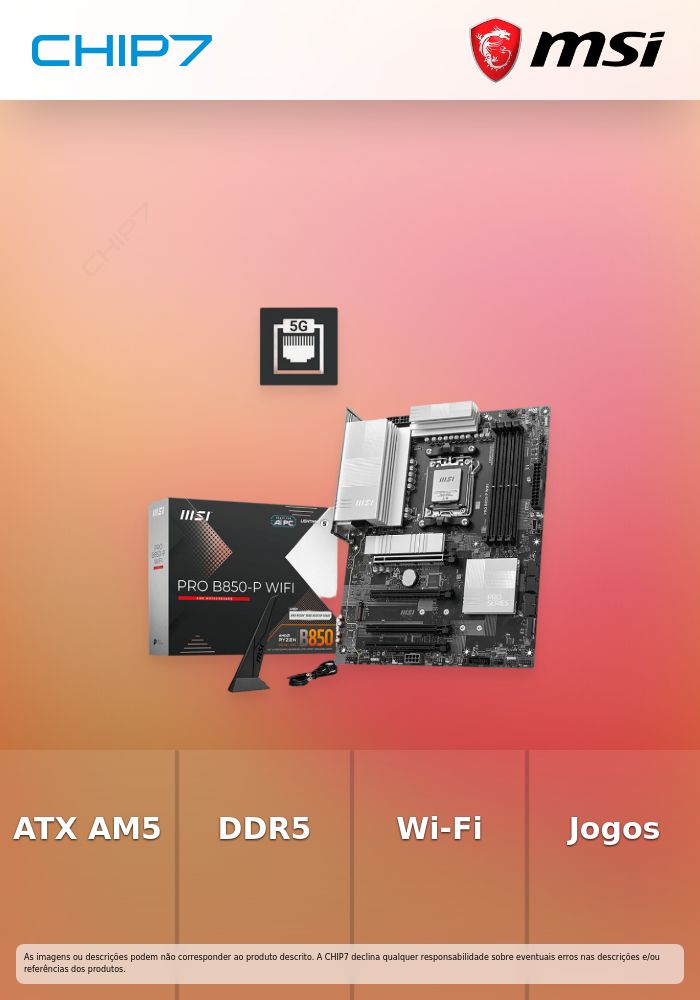 MSI PRO B850-P WIFI AM5 ATX DDR5 MB