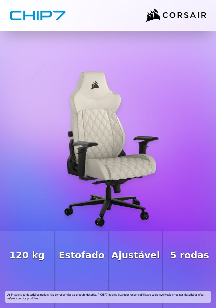 Cadeira Gaming Corsair TC500 LUXE - Frost