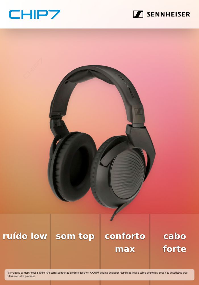 SENNHEISER HEADPHONES HD 200 PRO JACK 3.5 BLACK