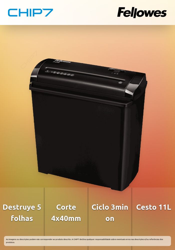 DESTRUCTORA PAPEL P25S FELLOWES
