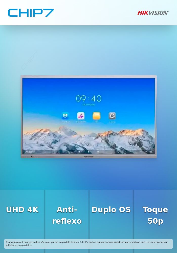 HIKVISION PAINEL INTERATIVO 65