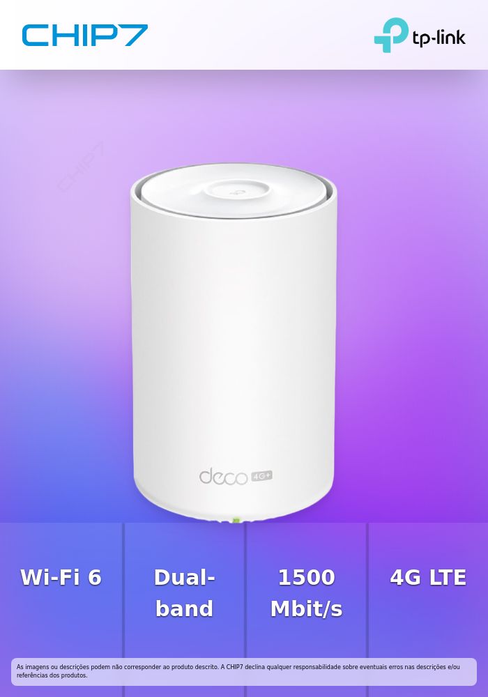 Deco X10-4G(1-pack) - 4G+ AX1500 Whole Home Mesh Wi-Fi 6 Router, Build-In 300Mbps 4G+ LTE Advanced Modem