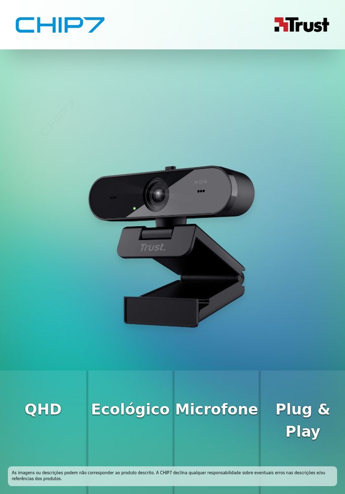 WebCam TRUST TAXON QHD ECO - 24732