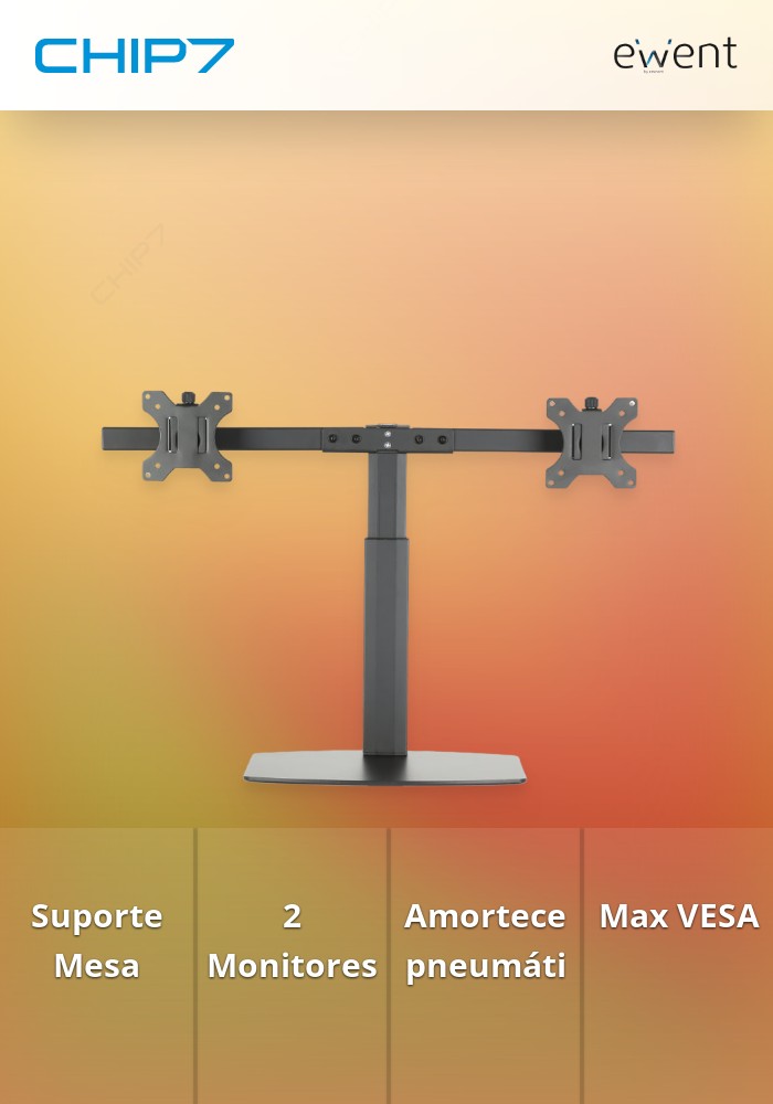Suporte de Mesa para  2 Monitores até 32