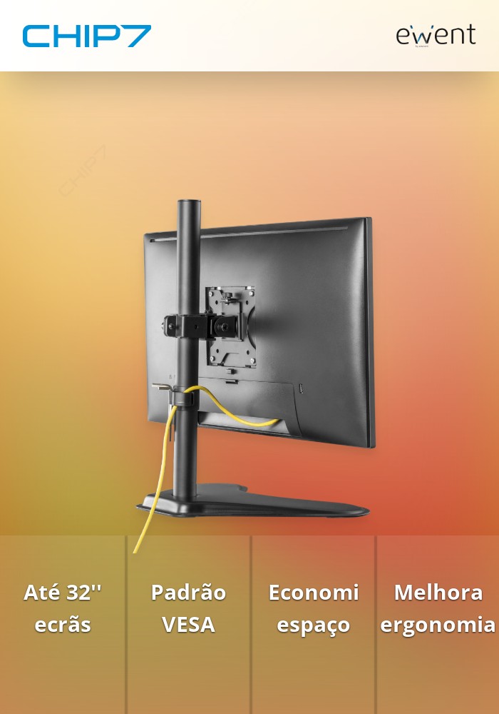 Suporte de Mesa para 1 Monitor até 32