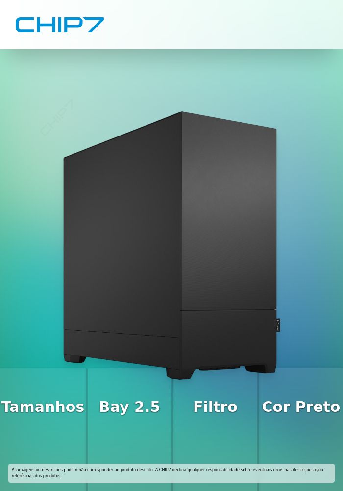 Caixa ATX Fractal Design Pop Silent Black Solid