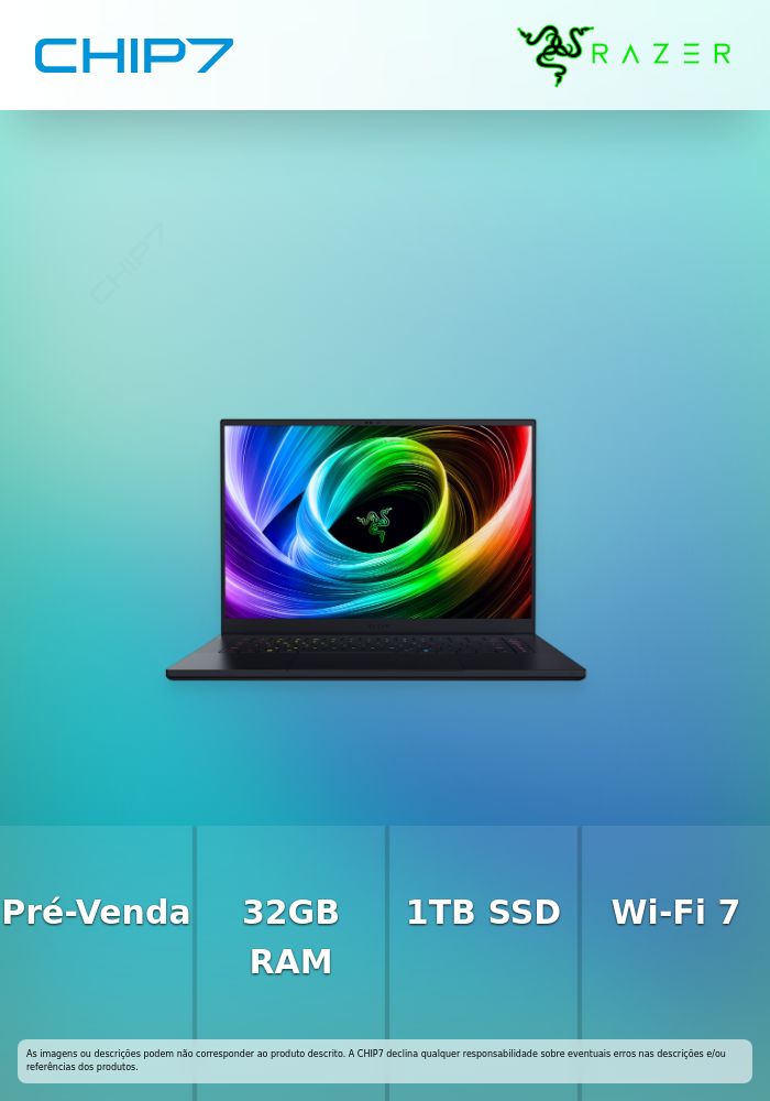Portátil RAZER BLADE 16 - AMD RYZEN AI 9 365/ 32GB RAM DDR5 / RTX