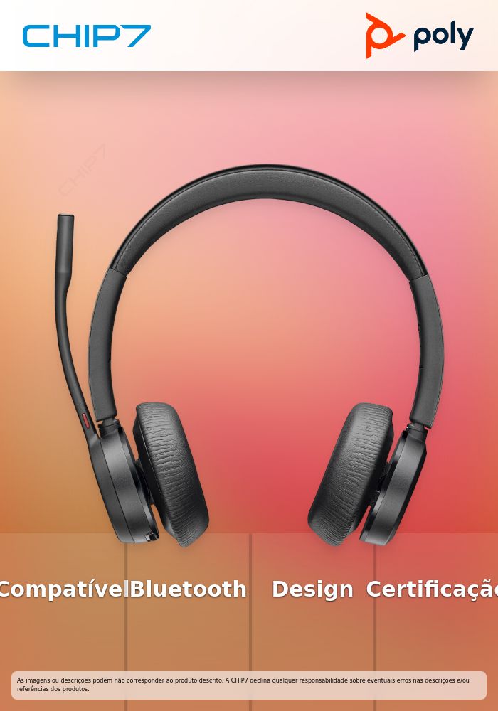 Poly Voyager 4320-M - Voyager 4300 UC series - auscultadores - no ouvido - bluetooth - sem fios, com cabo - USB-C - preto - Certificado para Microsoft Teams, Certificação Zoom - Replaces Poly SKU 218479-02