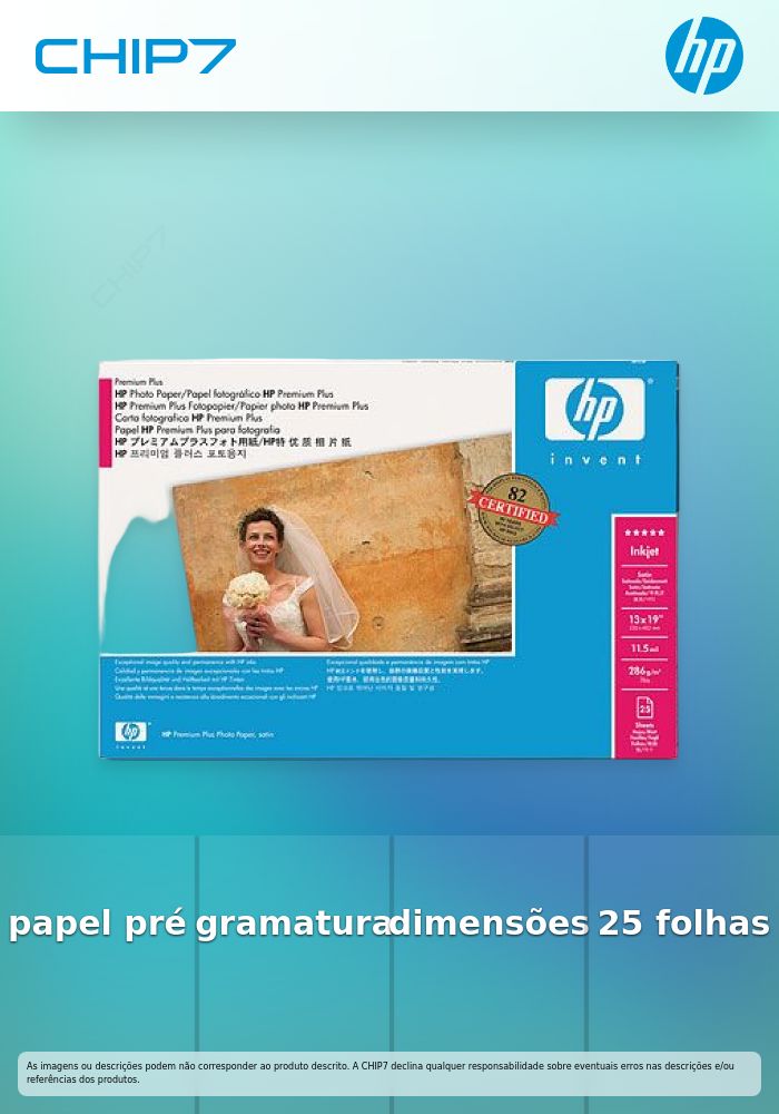 HP PREMIUM PLUS PHOTO SATIN, 457 X 610 MM, 11.3 MIL, 286 G/M2, 25 SHEETS