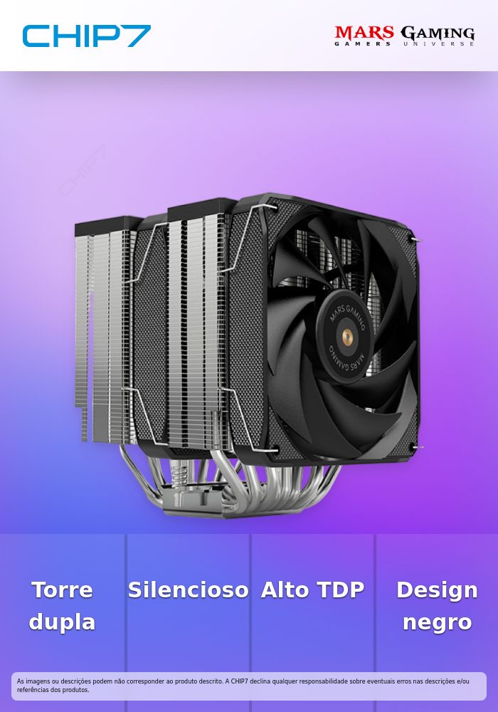 MARS GAMING COOLER CPU MCPU-XU9 USILENT HYBRID 9XHEATPIPE BLACK