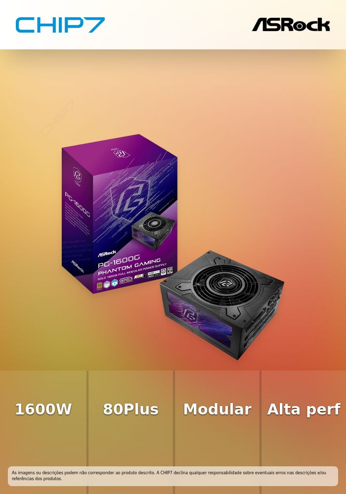 PG-1600G - Phantom Gaming - Modular Power Supply 1600W 80Plus Gold