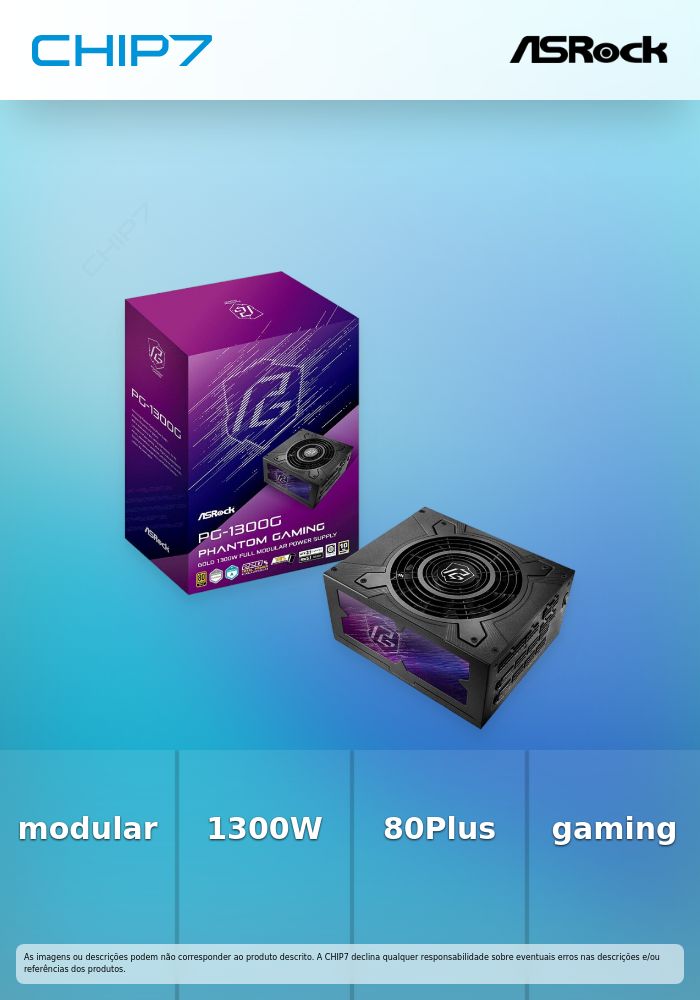 PG-1300G - Phantom Gaming - Modular Power Supply 1300W 80Plus Gold