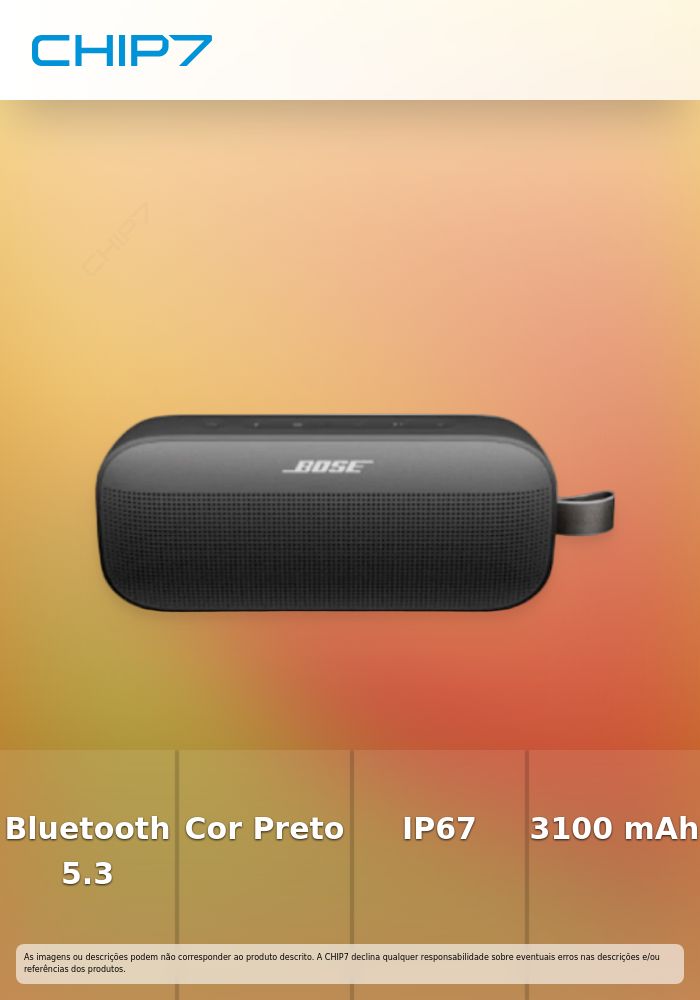 BOSE COLUNA BLUETOOTH SPEAKER SOUNDLINK FLEX II BLACK