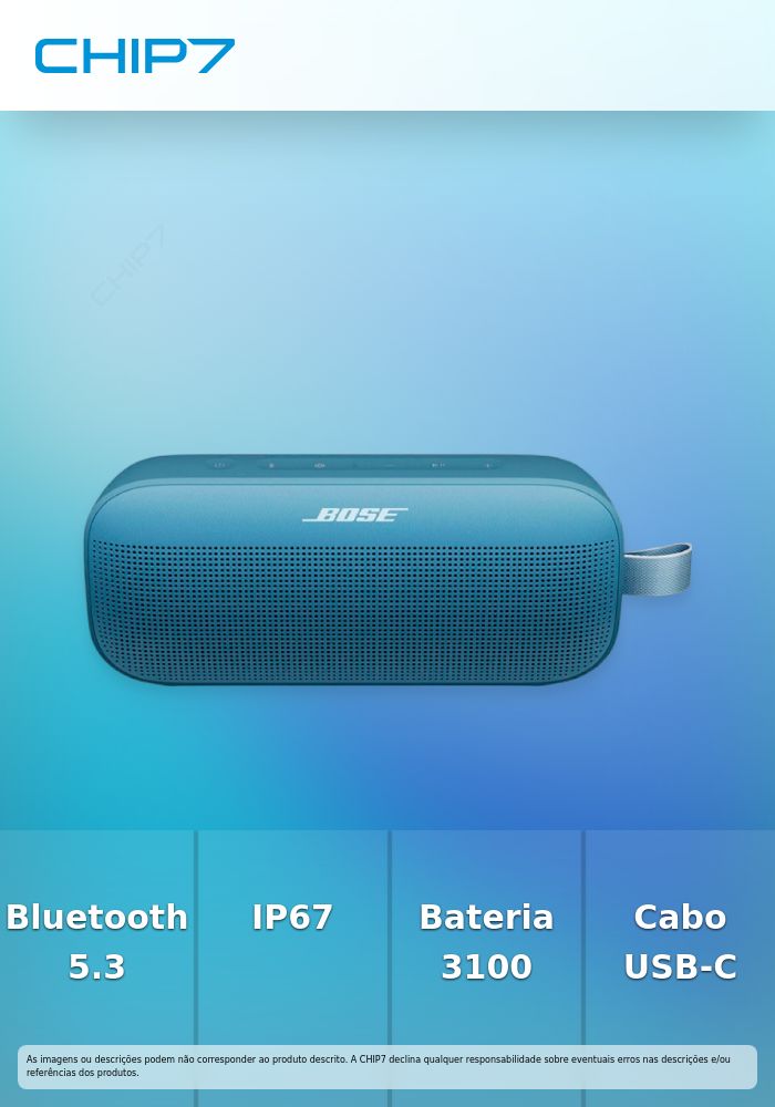 BOSE COLUNA BLUETOOTH SPEAKER SOUNDLINK FLEX II BLUE