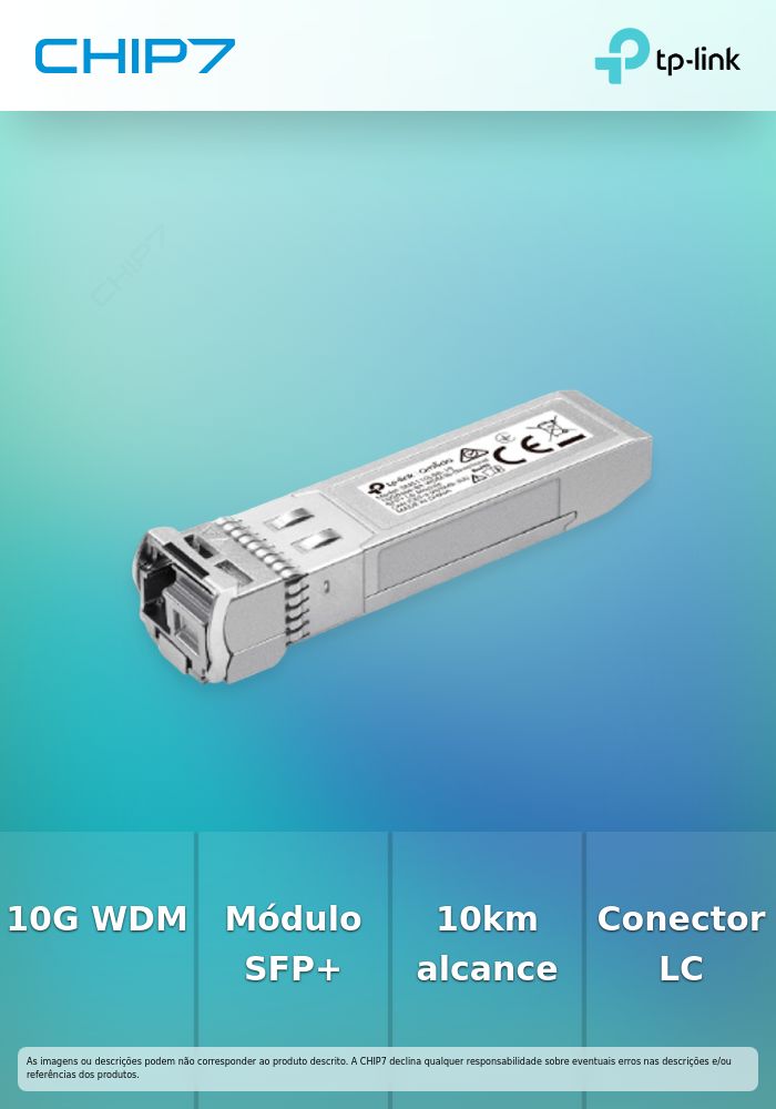 TP-LINK OMADA MODULO SFP+ 10GB-BX BI DIRECIONAL LC