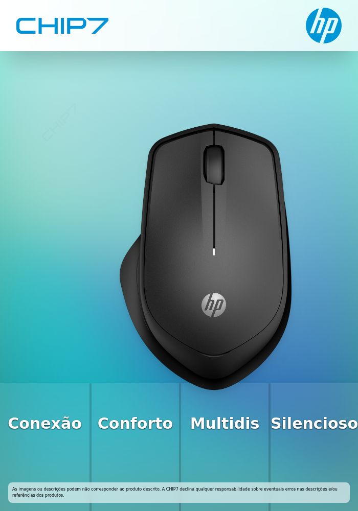 HP 280 Silent Black Wireless Mouse