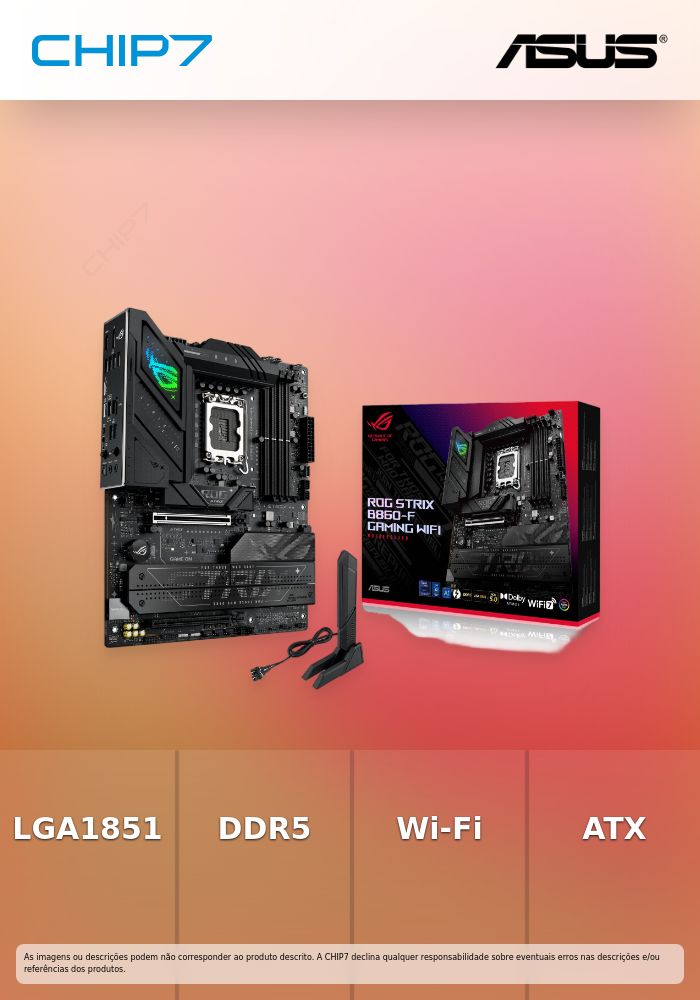ASUS ROG STRIX B860-F GAMING WIFI  LGA1851 DDR5 ATX MB