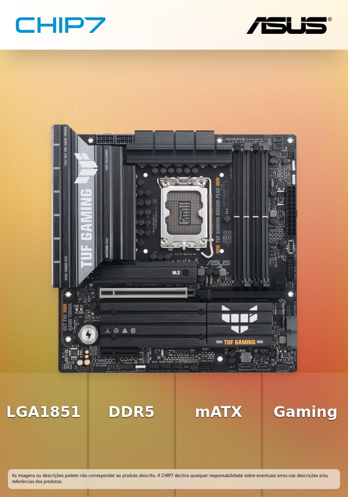 ASUS TUF GAMING B860M-PLUS LGA1851 DDR5 mATX MB