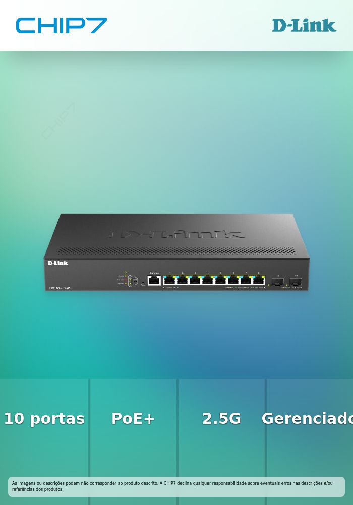 10-Port Multi-Gigabit Smart Managed PoE+ Switch including 8 multi-Gigabit 2.5G PoE and 2 10G SFP+ ports