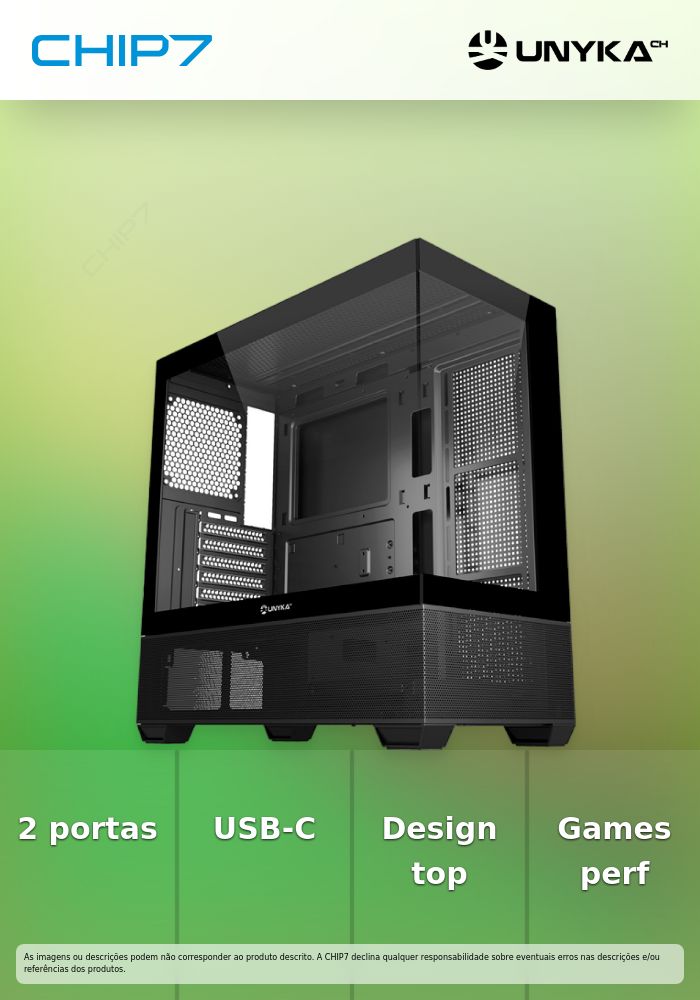 Caixa Gaming REVELAT GAMING - BLACK  2xUSB 3.0 + 1xUSB C GEN2