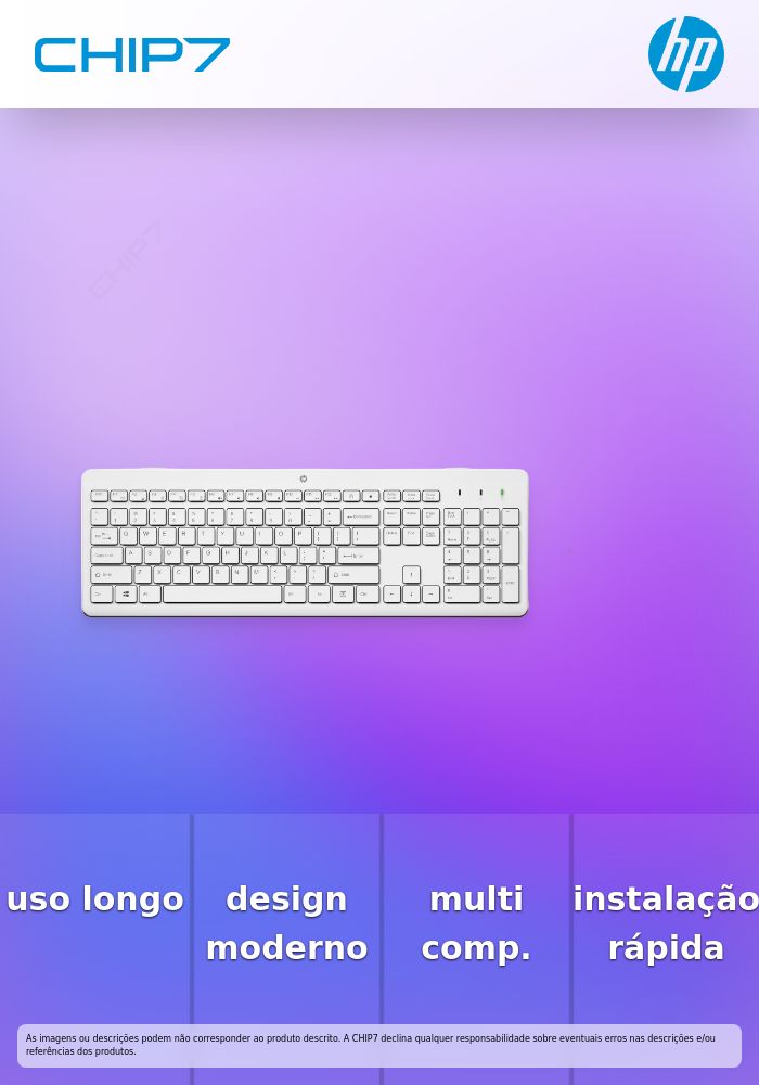 HP 230 WIRELESS MOUSE/KB COMBO WHITE