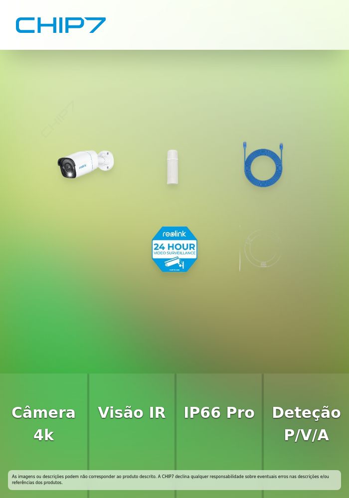 Câmara de Vigilância REOLINK 4K / 8MP / IP66 / POE - P330