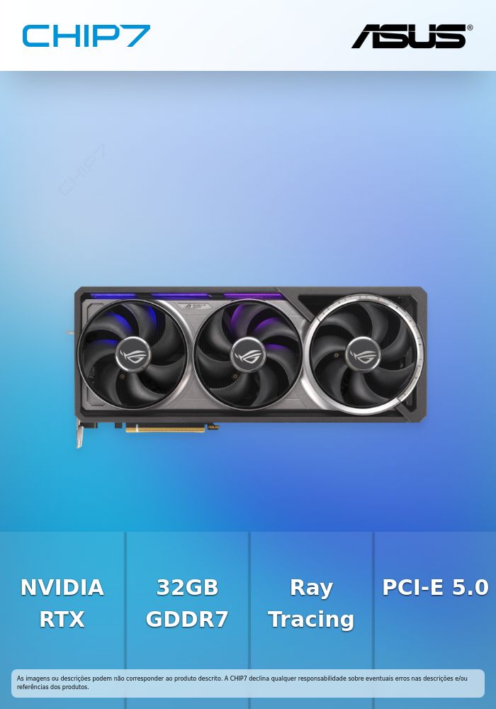 Placa Gráfica ASUS ROG ASTRAL RTX 5090 32GB OC GAMING GDDR7 DLSS4