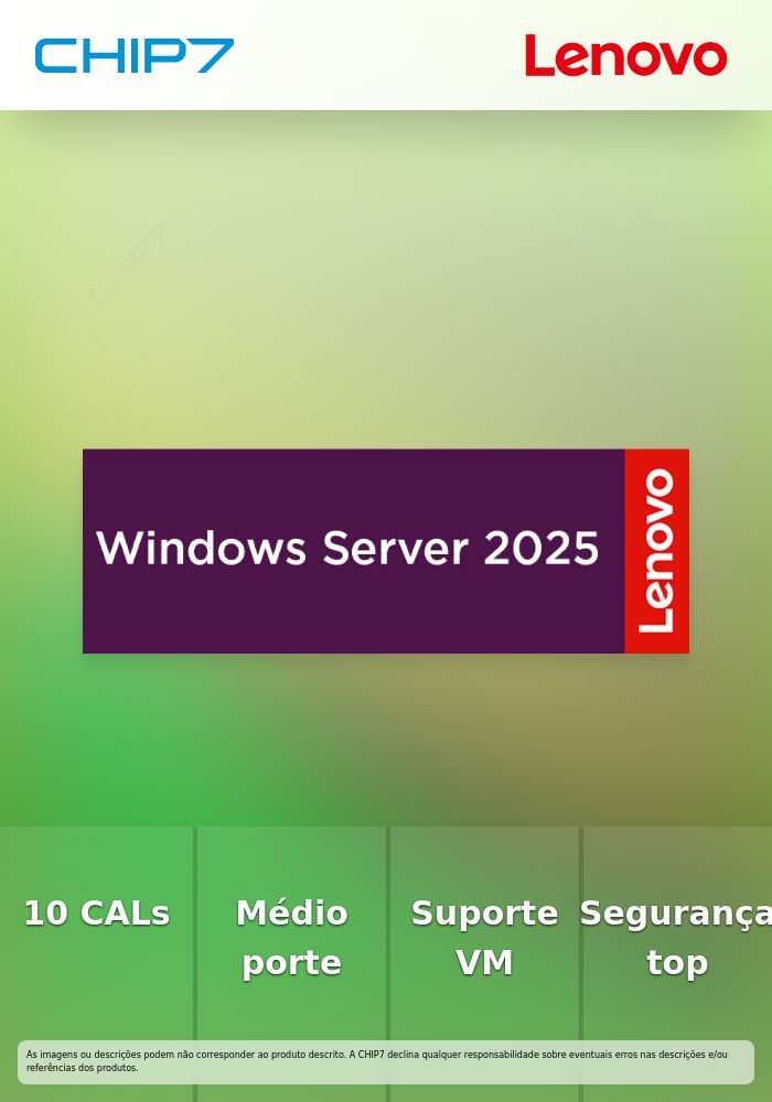 Microsoft Windows Server 2025 - Licença - CALs de 10 utilizadores