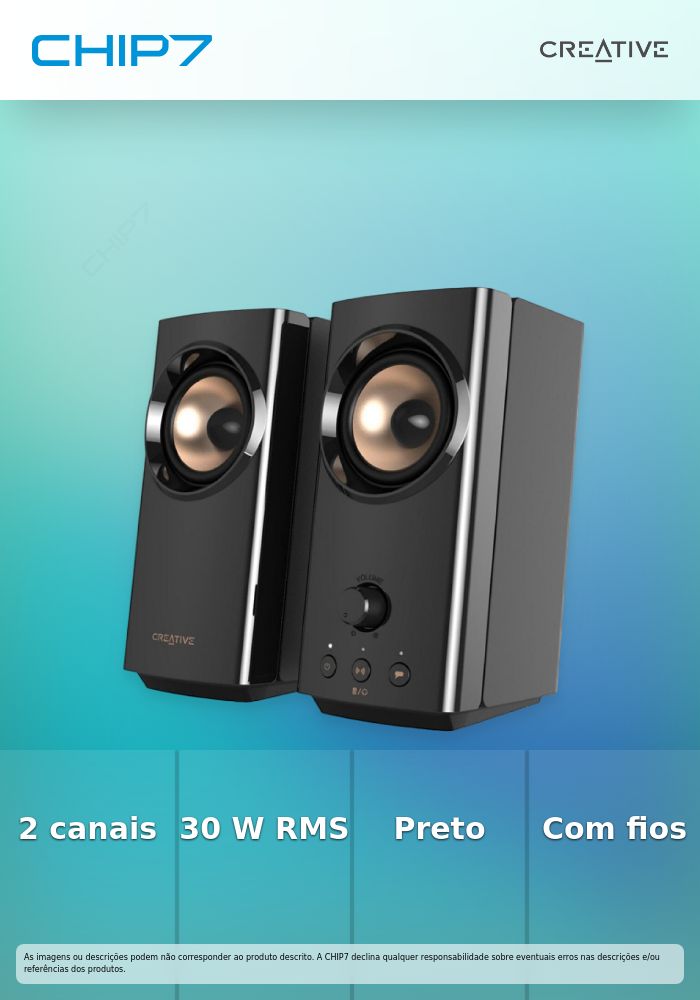 CREATIVE COLUNAS 2.0 & BLUETOOTH T60