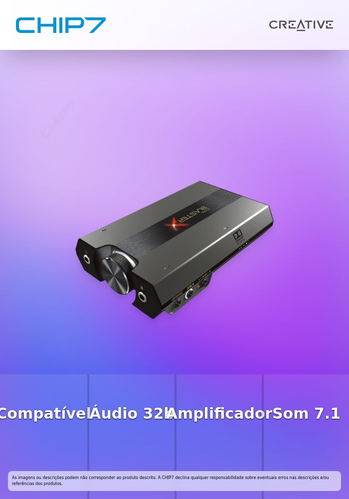 Placa de Som Creative Sound BlasterX G6 USB