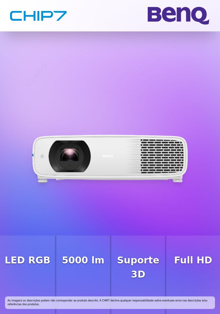 BenQ LH750 - Projector DLP - LED RGB de 4 cores - 3D - 5000 lumens ANSI - Full HD (1920 x 1080) - 16:9 - 1080p