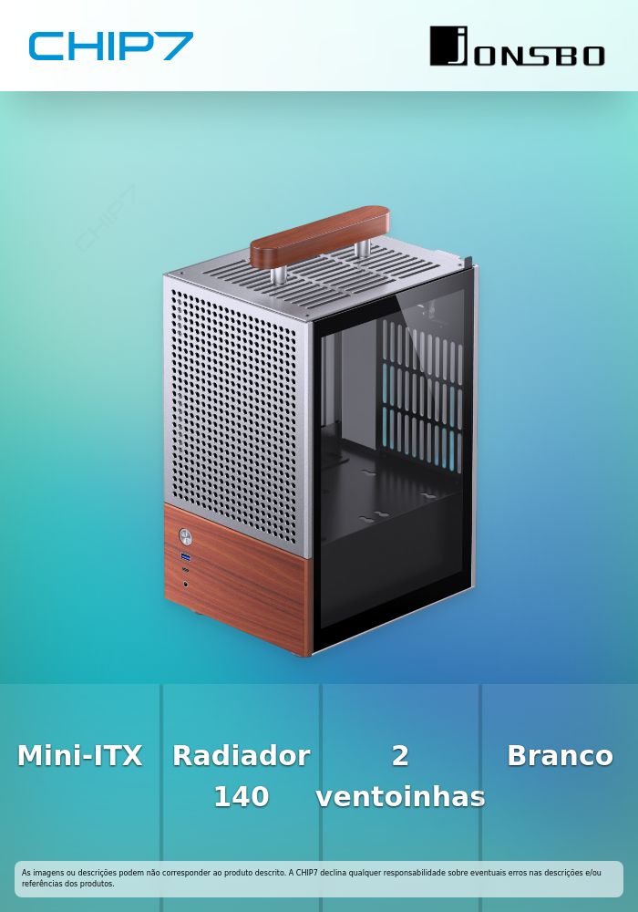 Caixa Mini-ITX Jonsbo T6 White